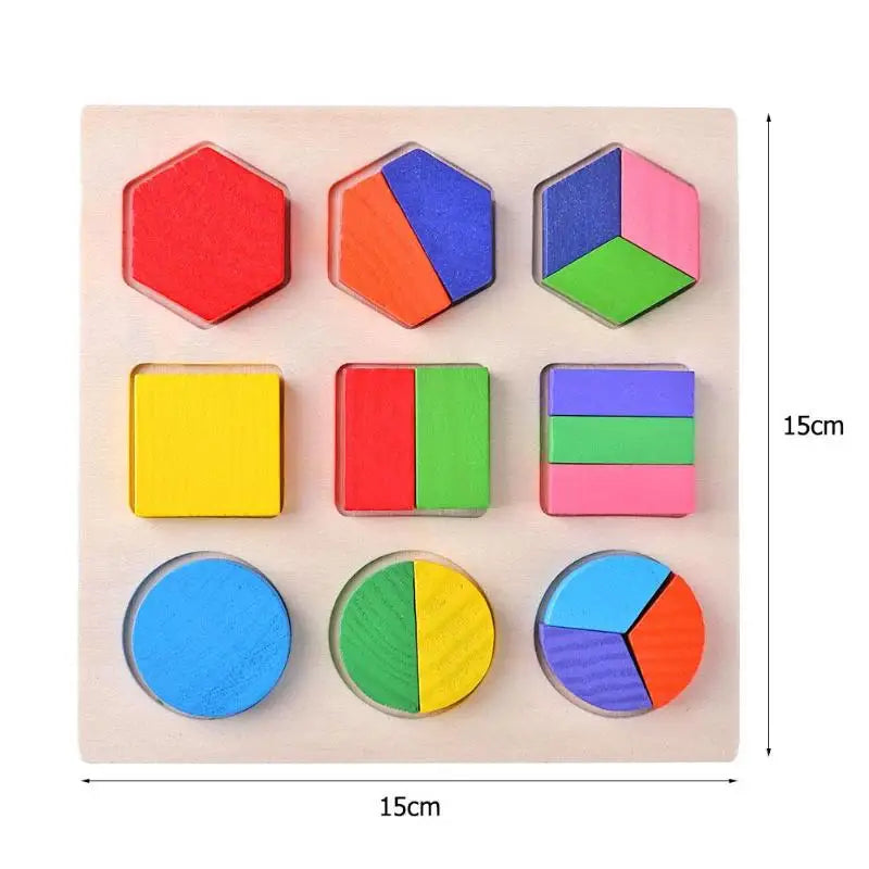 Juego Educativo Montessori de Formas Geométricas de Madera