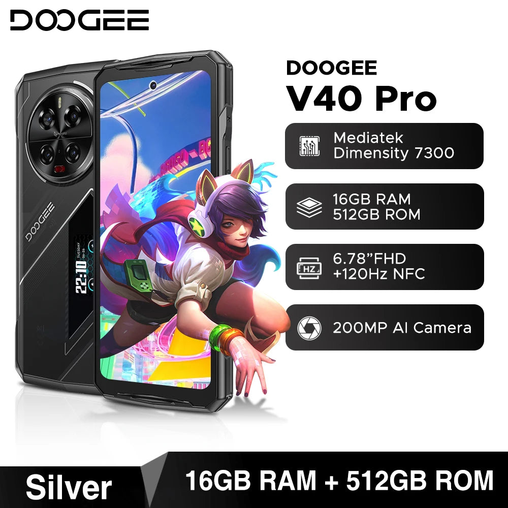 DOOGEE V40 Pro: Teléfono Resistente 5G de Alto Rendimiento