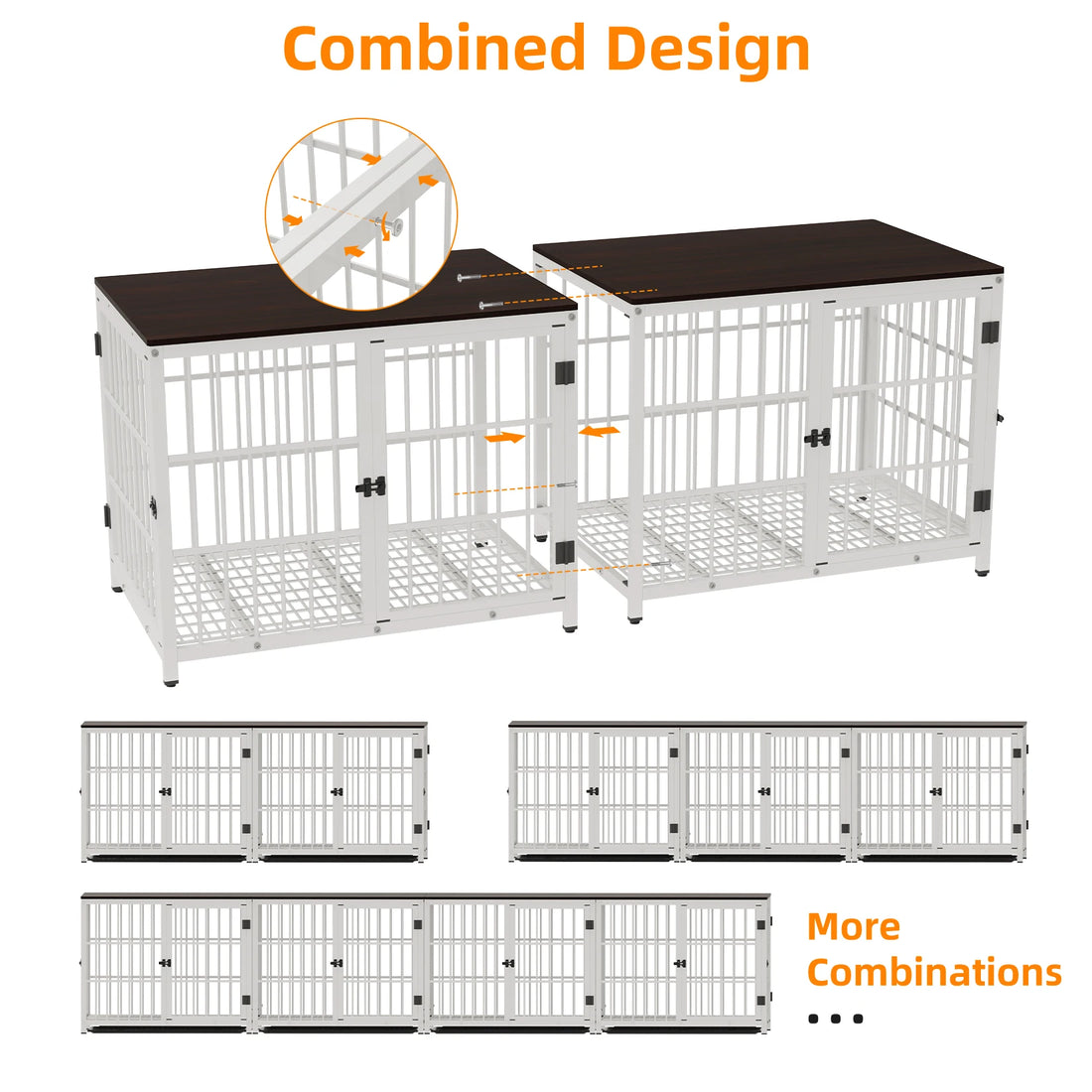 BINGOPAW Jaula para Perros: Mueble Multifuncional con Diseño Elegante