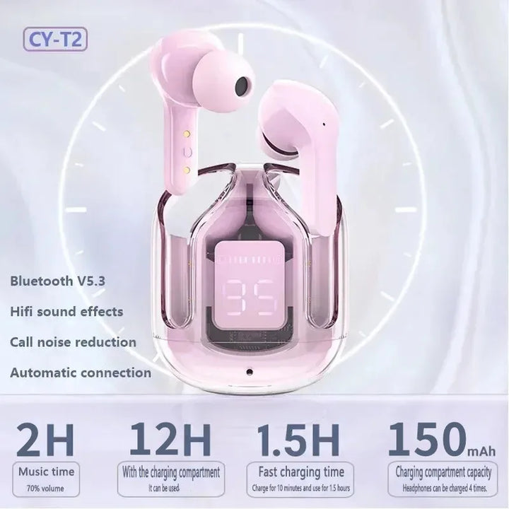 Auriculares Bluetooth Original T2 con Pantalla LED y Sonido HiFi