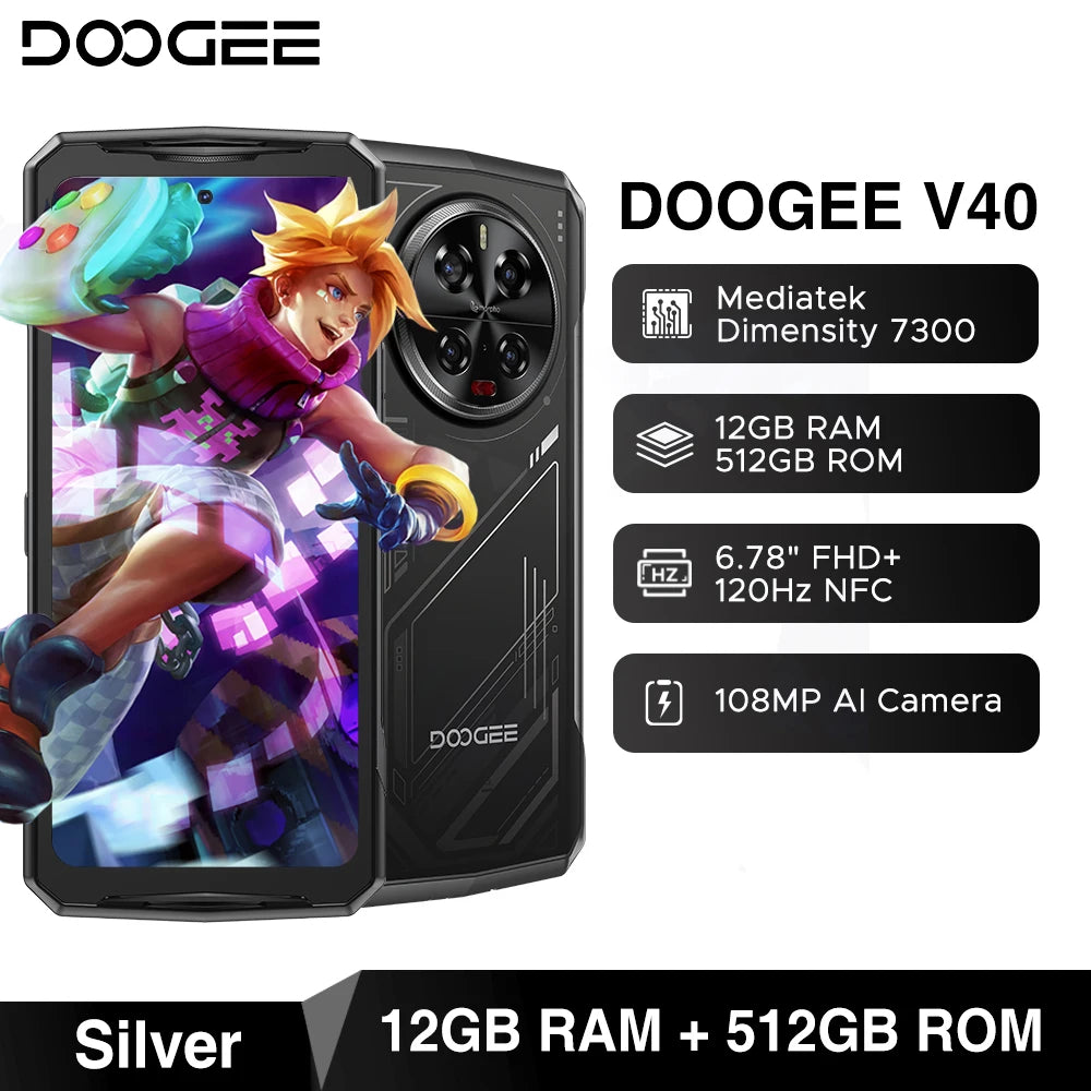 DOOGEE V40 5G Rugged Phone: Smartphone Gaming y de Alta Resistencia